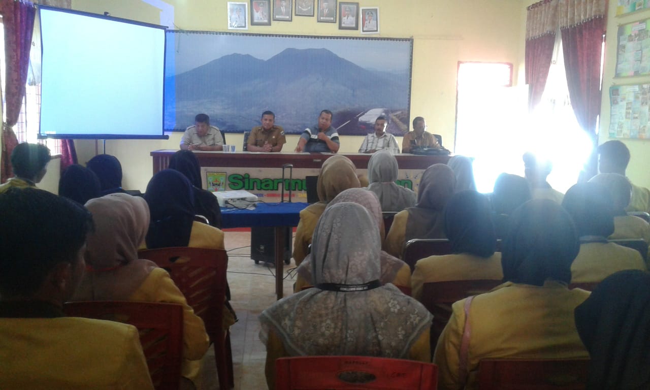 Rapat koordinasi tentang program kerja KKN Mahasiswa Universitas Islam Negeri Sjech M.Djamil Djambek